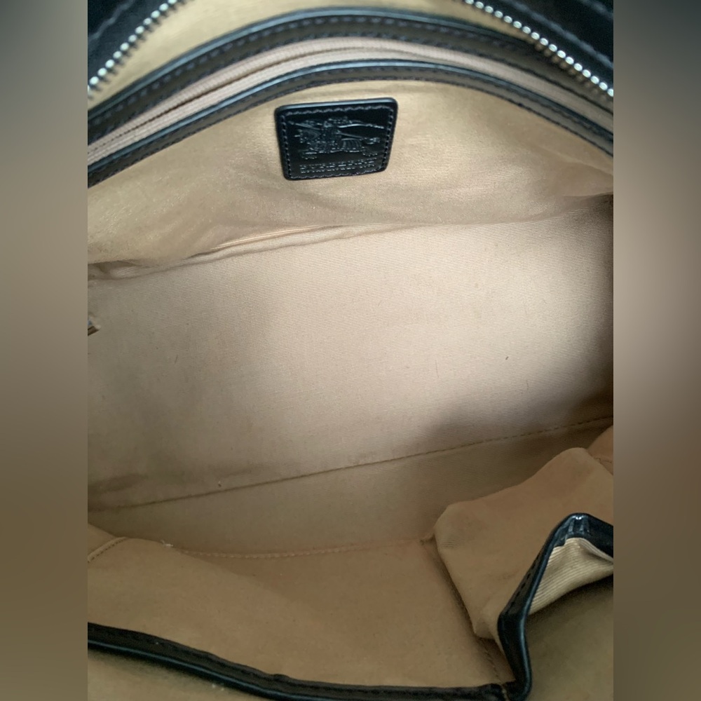Burberry Nova Check Coated Canvas and Patent Leather Tote - Picture 13 of 13